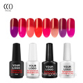 CCO Hot Sale OEM Cambio de temperatura UV Gel de uñas Pollo a volumen